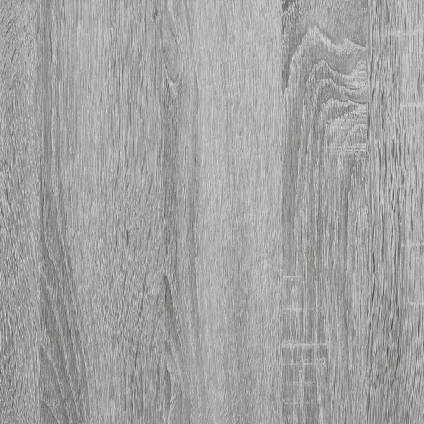 VidaXL szürke sonoma színű szerelt fa könyvespolc 127,5x28,5x172,5 cm