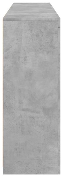 VidaXL LED-es Tálalószekrény Szett - Beton Szürke - 163cm