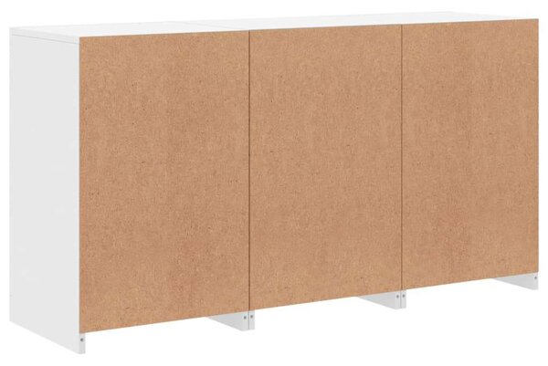 VidaXL LED Tálalószekrény - Fehér - 123x37x67 cm
