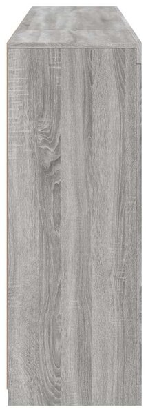 VidaXL LED-es Tálalószekrény - Sonoma Szürke - 163cm