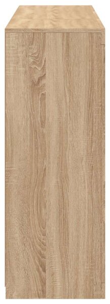 VidaXL LED-es Tálalószekrény - Sonoma Tölgy - 123x37x100 cm