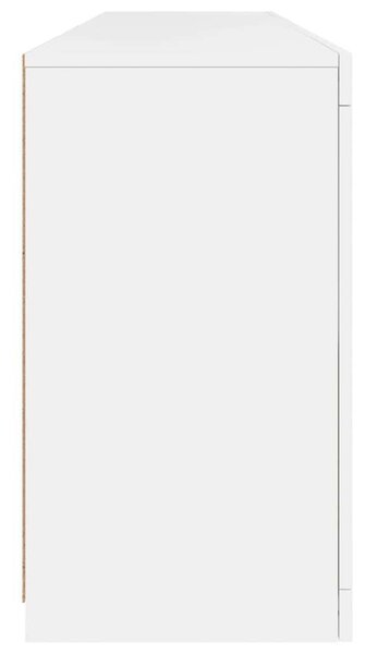 VidaXL LED-es Tálalószekrény - Fehér - 164cm