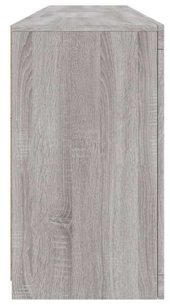 VidaXL LED-es Tálalószekrény - Sonoma Szürke - 164cm