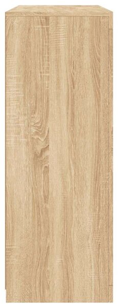 VidaXL LED-es Tálalószekrény Szett - Sonoma Tölgy - 123x37x100cm