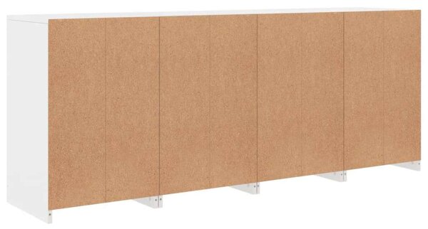 VidaXL LED-es Tálalószekrény - Fehér - 164cm
