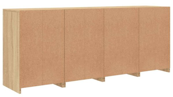 VidaXL Tálalószekrény - Sonoma Tölgy - LED - 164cm