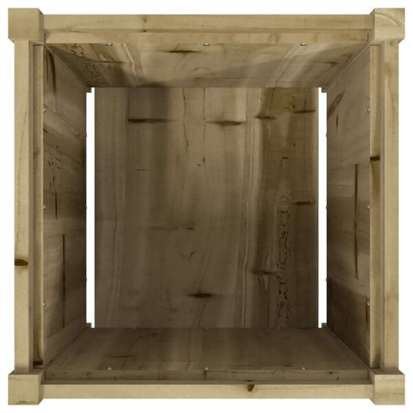 VidaXL Virágláda - Fenyőfa - 50x50x50 cm - 2 db
