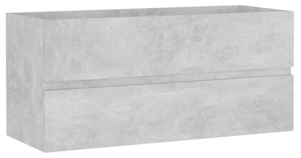 VidaXL Mosdószekrény - Beton Szürke - 100 cm