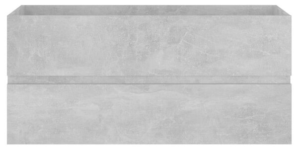VidaXL Mosdószekrény - Beton Szürke - 100 cm