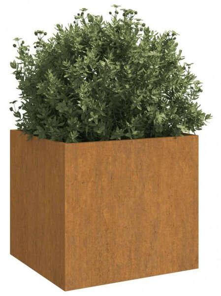 Corten Acél Növénytartó - 42x40x39 cm