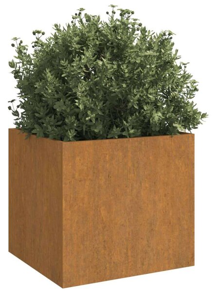 Corten Acél Növénytartó - 42x40x39 cm