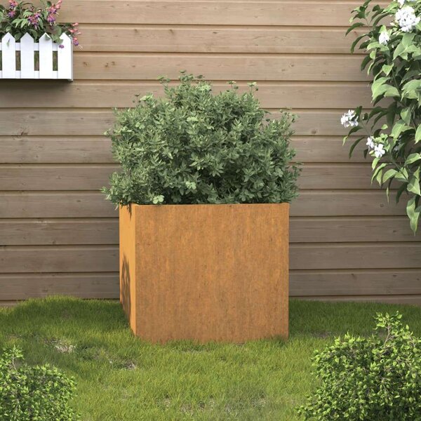 Corten Acél Növénytartó - 42x40x39 cm