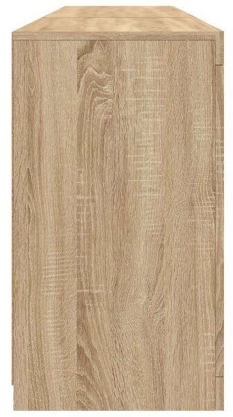VidaXL LED-es Tálalószekrény - Sonoma Tölgy - 162cm