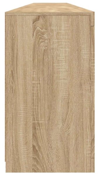 VidaXL Sonoma Tölgyfa Tálalószekrény - LED Világítással - 283cm