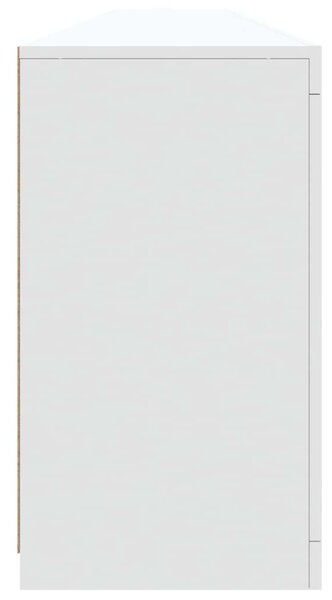 VidaXL Modern LED Tálalószekrény - Fehér - 283cm