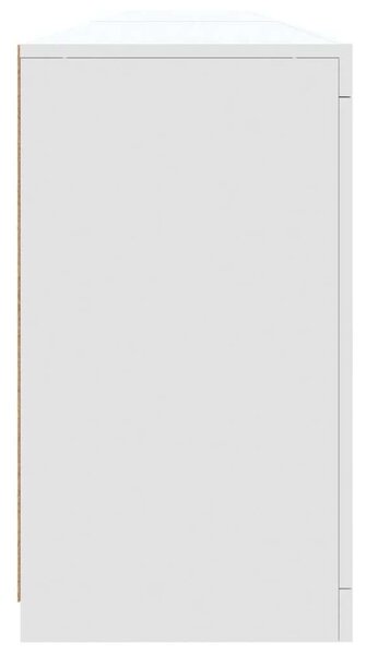 VidaXL LED Tálalószekrény - Fehér - 283cm