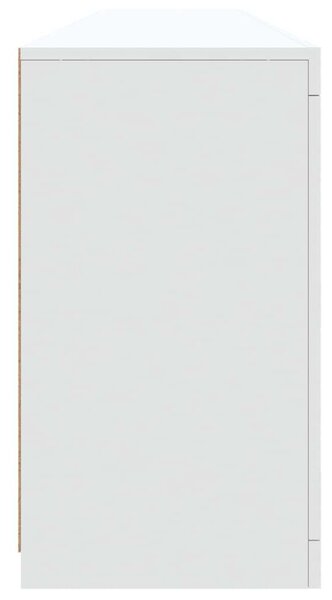 VidaXL LED-es Tálalószekrény - Fehér - 202x37x67 cm