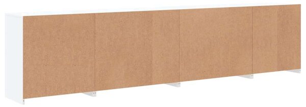 VidaXL Modern LED Tálalószekrény - Fehér - 283cm