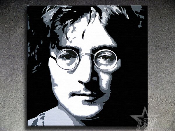 Kézzel festett vászonképek POP Art John Lennon jl (POP ART)