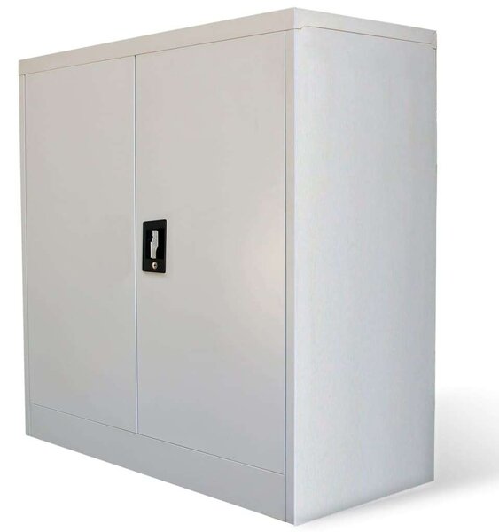 VidaXL Acél Irodai Szekrény - 2 Ajtó - 90 cm