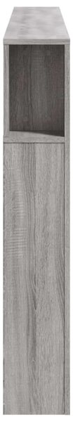 VidaXL szürke sonoma szerelt fa LED-es fejtámla 200 x 18,5 x 103,5 cm