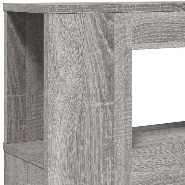 VidaXL szürke sonoma szerelt fa LED-es fejtámla 200 x 18,5 x 103,5 cm