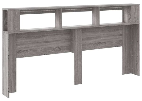 VidaXL szürke sonoma szerelt fa LED-es fejtámla 200 x 18,5 x 103,5 cm