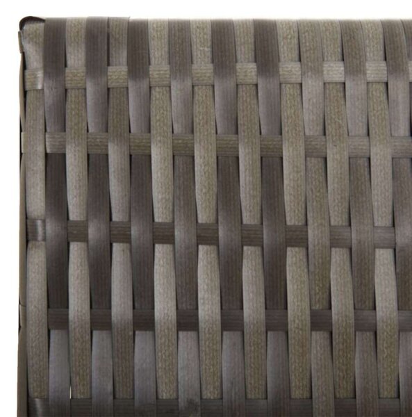 VidaXL 5-Panéles Polyrattan Térelválasztó - 245x200 cm - Szürke
