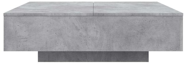 VidaXL Dohányzóasztal - Betonszürke - 100x100 cm