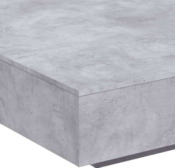 VidaXL Dohányzóasztal - Betonszürke - 100x100 cm