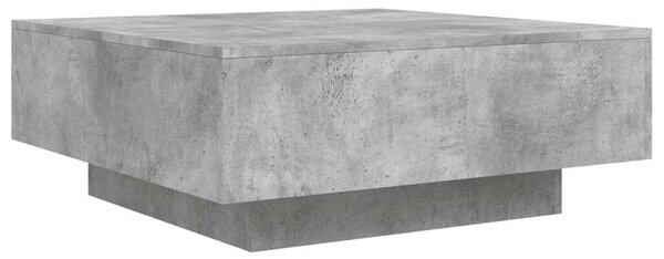 VidaXL Dohányzóasztal - Beton Szürke - 80x80x31 cm