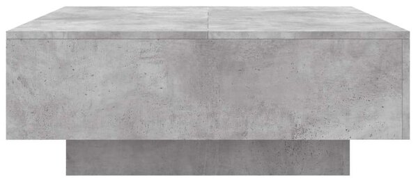 VidaXL Dohányzóasztal - Beton Szürke - 80x80x31 cm