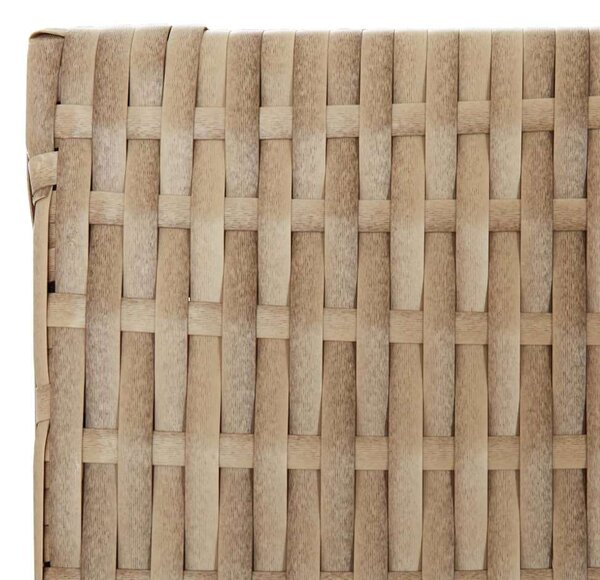 VidaXL Polyrattan Térelválasztó - Bézs - 5 Panel - 245x200cm