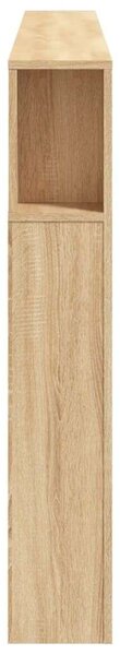 VidaXL sonoma-tölgy színű szerelt fa LED-es fejtámla 200x18,5x103,5 cm