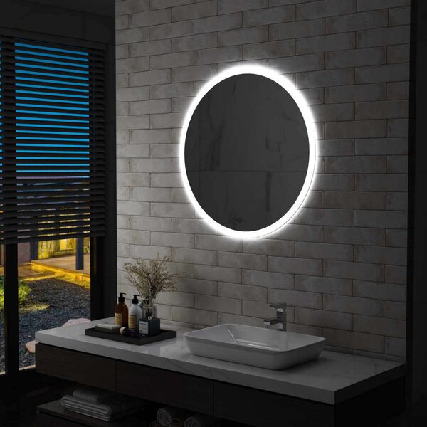 VidaXL LED-es fürdőszobai falitükör 80 cm