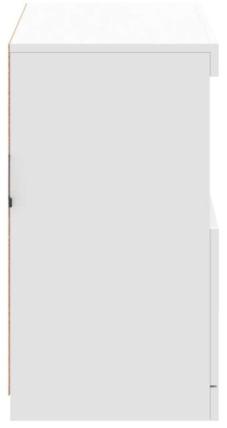 VidaXL LED-es Tálalószekrény - Fehér - 81x37x67 cm