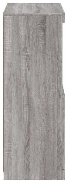 VidaXL LED-es Tálalószekrény - Sonoma Szürke - 60,5x37x100 cm