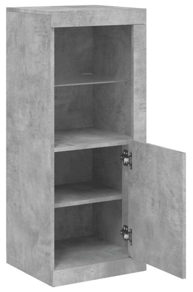 VidaXL LED Tálalószekrény - Beton Szürke - 41x37x100cm