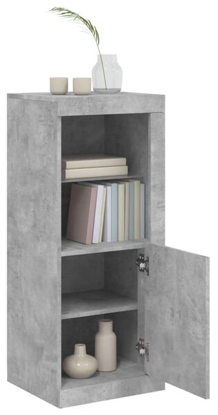 VidaXL LED Tálalószekrény - Beton Szürke - 41x37x100cm