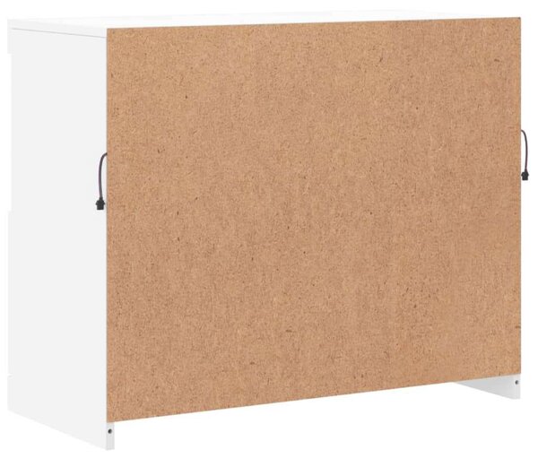 VidaXL LED-es Tálalószekrény - Fehér - 81x37x67 cm