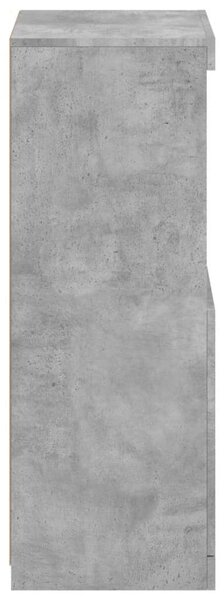 VidaXL LED Tálalószekrény - Beton Szürke - 41x37x100cm