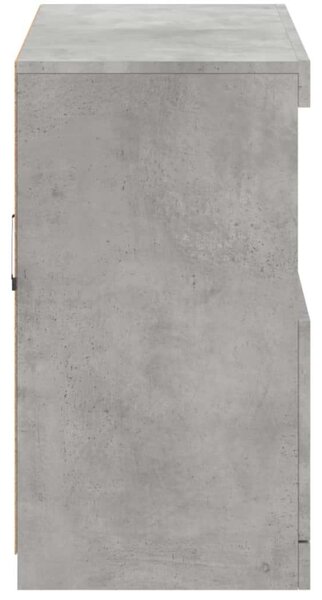 VidaXL LED Tálalószekrény - Beton Szürke - 81x37x67 cm
