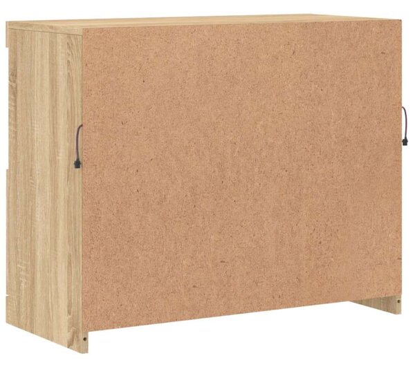 VidaXL LED Tálalószekrény - Sonoma Tölgy - 81x37x67 cm