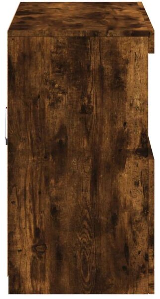 VidaXL Tálalószekrény - Füstös Tölgy - 81x37x67 cm
