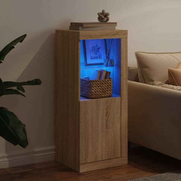 VidaXL LED-es Tálalószekrény - Sonoma Tölgy - 41x37x100cm