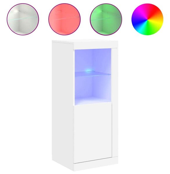 VidaXL LED Tálalószekrény - Fehér - 41x37x100 cm