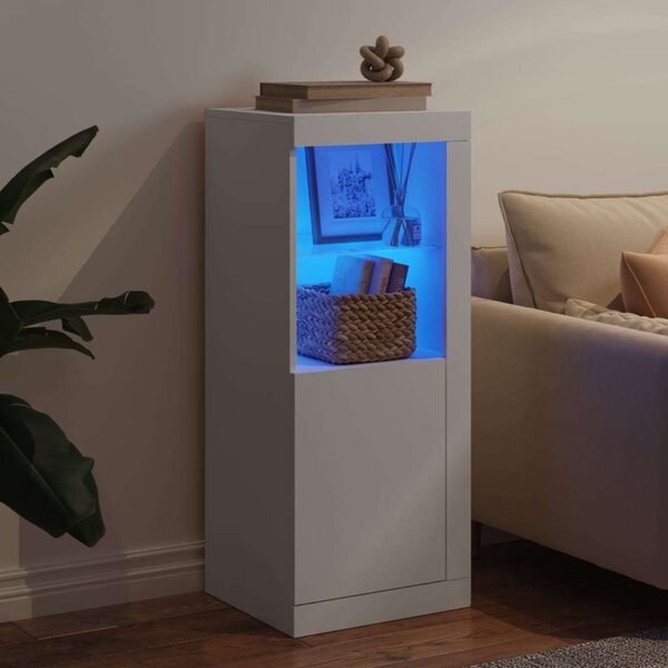 VidaXL LED Tálalószekrény - Fehér - 41x37x100 cm