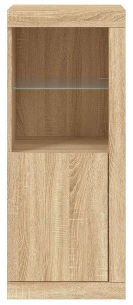 VidaXL LED-es Tálalószekrény - Sonoma Tölgy - 41x37x100cm