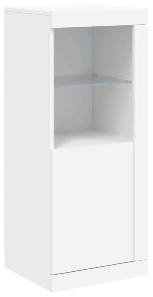 VidaXL LED Tálalószekrény - Fehér - 41x37x100 cm