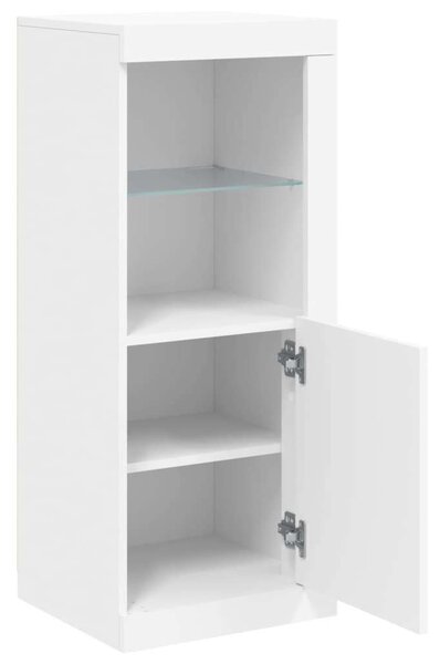 VidaXL LED Tálalószekrény - Fehér - 41x37x100 cm